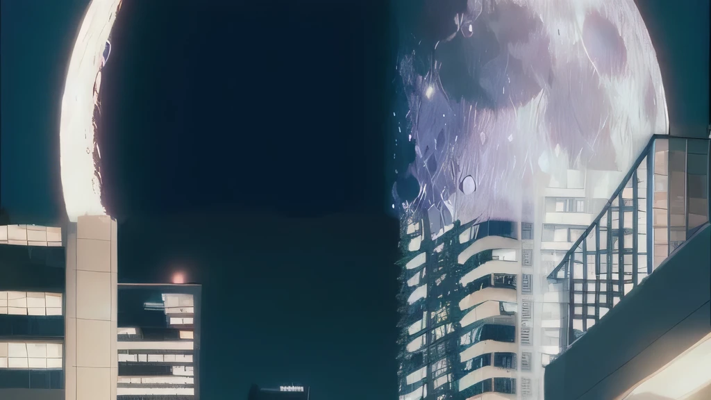 High-rise apartment building Late Night