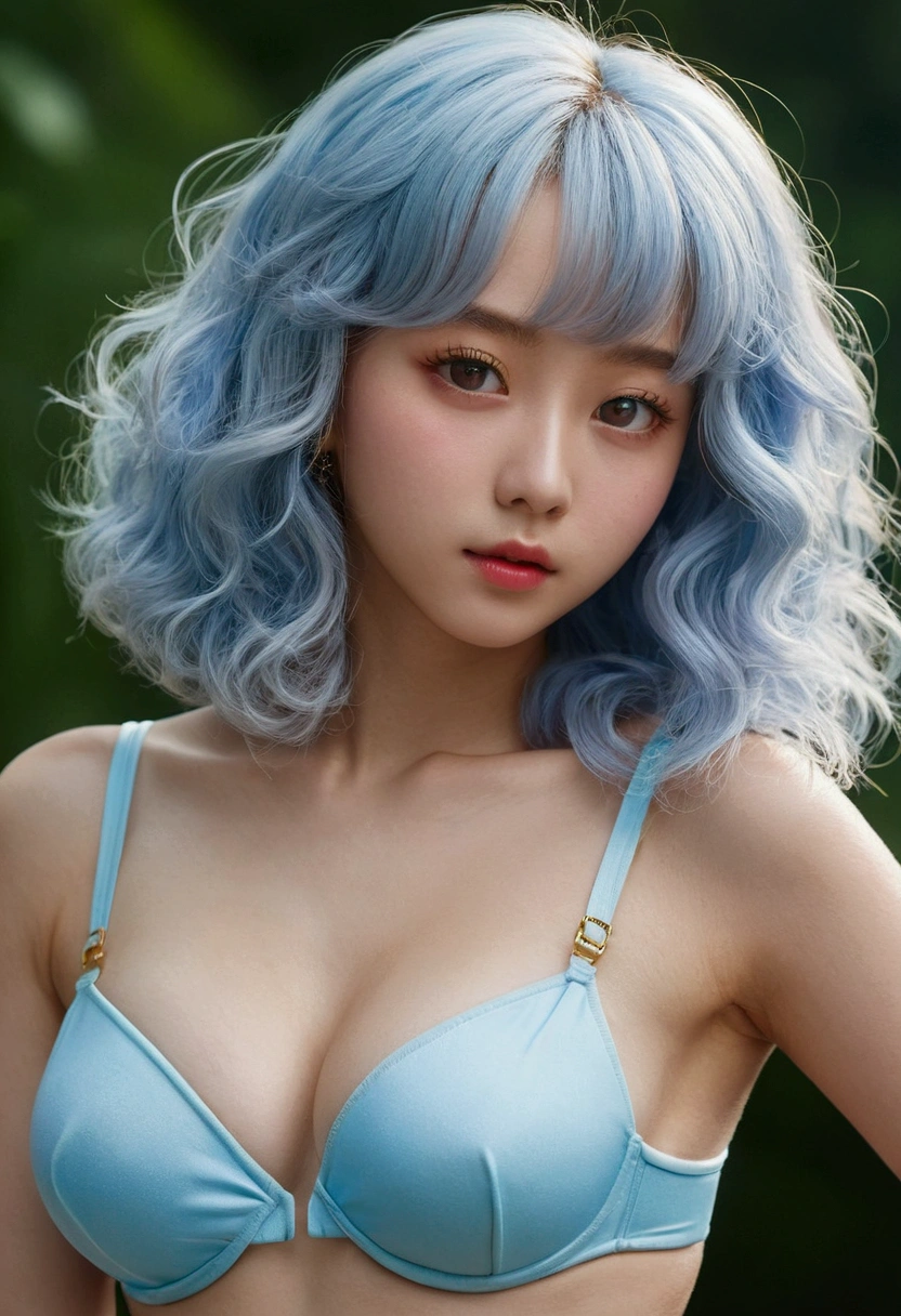 reflected light、Platinum blonde hair with dazzling highlights、Shiny Hair、Beautiful shiny bangs、bright, clear, charm, large blue eye、so beautiful, A cute and adorable .、Ample Bust、Beautiful detailed eye、 Beautiful and detailed nose,((whole body:1.5)),eyeを強調するメイク、Scattered under the surface、Glamorous details、Nature background、Super huge breasts、((Cinematic))、(Loose and fluffy perm:1.4)、1 girl、((Bob Hair:1.3))、超Genuineな8K CG、絵に描いたようなperfectionなperfectionな顔、perfection、clean、masterpiece、Professional artwork、 Famous works of art、perfectionな顔、Beautiful Face、美しいeyeのない女性の体))、alone、(Immersive atmosphere、Claire Obscure:1.5、bright light:1.2、bright lighting)、(blush:0.5)、Captivating look、Very detailed_eye、Beautifully detailed backgrounds、Written boundary depth、Genuine:1.3、Long Shot、whole body、(Zhou Haoguang:1.3)、(Cinematic composition:1.3)、(Puffy eye:1.2)、(Slim legs)、(Light on face and chest)、(((((Underbust)))))、Under the chest、Oily skin、thin、 Mature Woman、Light blue hair、((bright灰色の髪))、(((Two-tone hair)))、Slender women、Cute Woman、 8K Ultra HD,Detailed face、Delicate texture, Long Hair、(Girl in swimsuit)、(Wear a red swimsuit)、At dusk、Ocean辺、Ocean水浴、Ocean