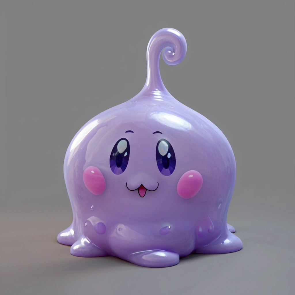 a cute slime creature, slime monster, slime character, gelatinous blob, vibrant colors, iridescent, shiny, slimy texture, gooey, translucent, whimsical, cartoon style, 3D render, dynamic pose, playful expression, adorable eyes, soft lighting, pastel colors, (best quality,4k,8k,highres,masterpiece:1.2),ultra-detailed,(realistic,photorealistic,photo-realistic:1.37)