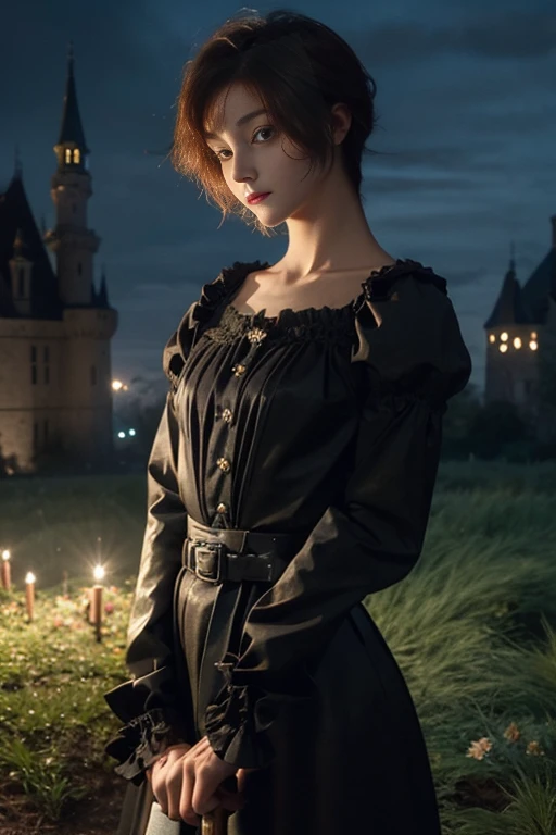 (highest quality,4K,8k,High range,Master Parts:1.2),Ultra-detailed,(Realistic,Realistic,Backwards,turn around,Photorealistic:1.37),Goth vampire girl standing in a cemetery at night, With big wings, Beautiful eyes in every detail, Long eyelashes,Pale skin, Gray Hair, Long black dress, Moonlit Landscape,Gothic architecture,Dramatic Shadows, mystery ,Subtle fog,Dark and eerie environment,Unforgettable beauty,Vibrant colors,Dim lighting,atmospheric portrait,emotional expression,Tim Burton-inspired style