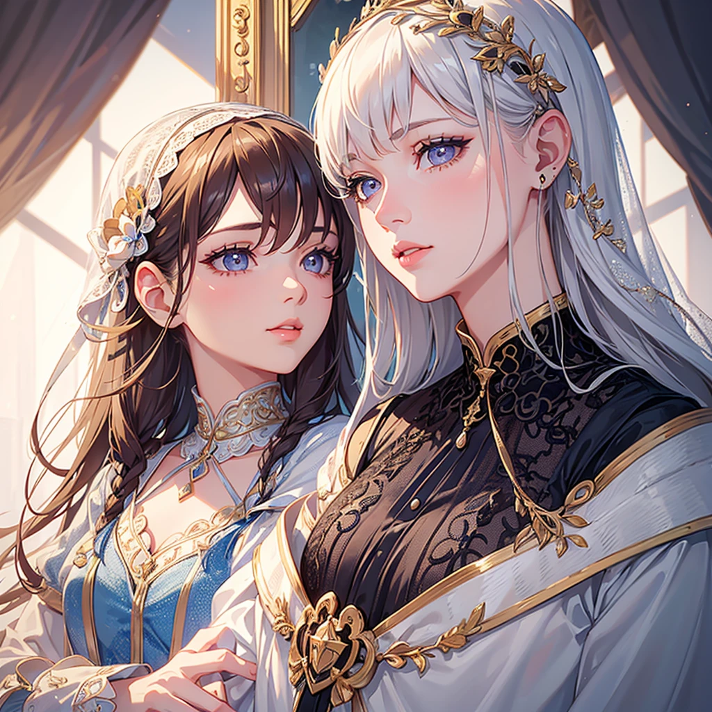 1 boy and 1 girl taking self photo with phone, high quality detailed portrait, beautiful detailed eyes, beautiful detailed lips, extremely detailed eyes and face, long eyelashes, delicate facial features, natural lighting, warm color tones, cinematic composition, professional photography, high resolution, 8k, best quality