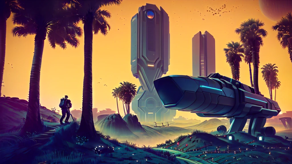 at night, futuristic city,There are curved stairan walking on the street, 3 d render beeping sounds, smooth digital Concept Art, Futuristic numbers, Futuristic numbers art, Inspired by Mike Winkelmann, Futuristic architecture, Futuristic art style, Futuristic architecture concept, artem demura beeping sounds, Concept Art | beeping sounds, futuristic city landscape