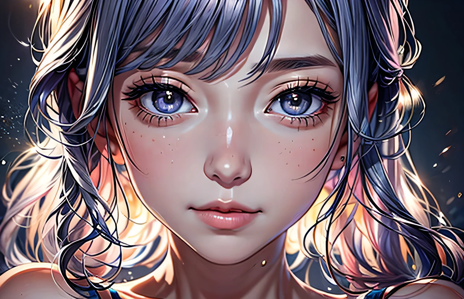 Very beautiful princess with bright eyes, Portrait of a 35-year-old mature woman, Serious expression, ultra-realistic, Very detailed, Dynamic facial expressions, large natural breasts, Pastel Purple Dress, Fine and beautiful eyes,Beautiful lip detail,Very detailed目と顔,Long eyelashes, Detailed face, masterpiece, 最high quality, high quality, High resolution, (((Portraiture)))､sexly