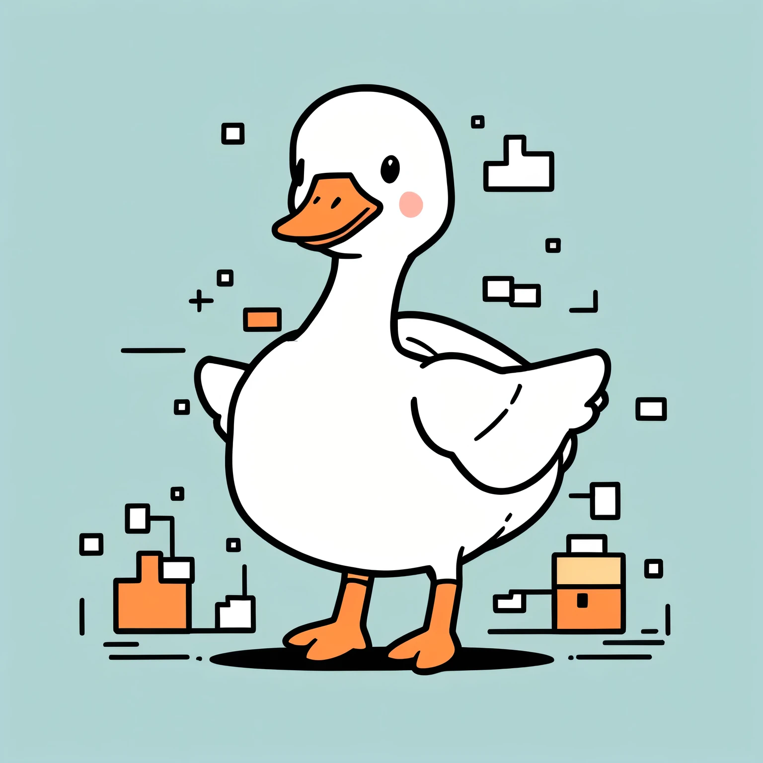 cute little goose