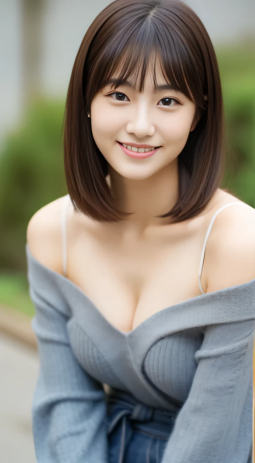 masterpiece,best quality,(Japanese girl),((Beautiful girl)),cleavage,(off shoulder:1.2),(perfect body beauty:1.2),(shy smile),from above