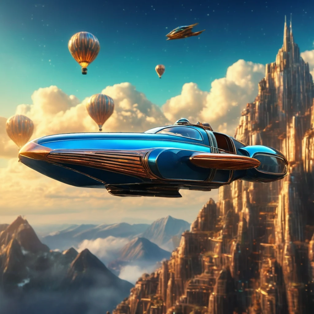 art deco style flying car, art deco style science fiction, background is vast mountain
(best quality,4k,8k,highres,masterpiece:1.2),ultra-detailed,(realistic,photorealistic,photo-realistic:1.37),HDR,UHD,studio lighting,ultra-fine painting,sharp focus,physically-based rendering,extreme detail description,professional,vivid colors,bokeh.