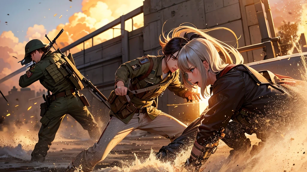 Fierce fighting on the front lines of modern battlefields