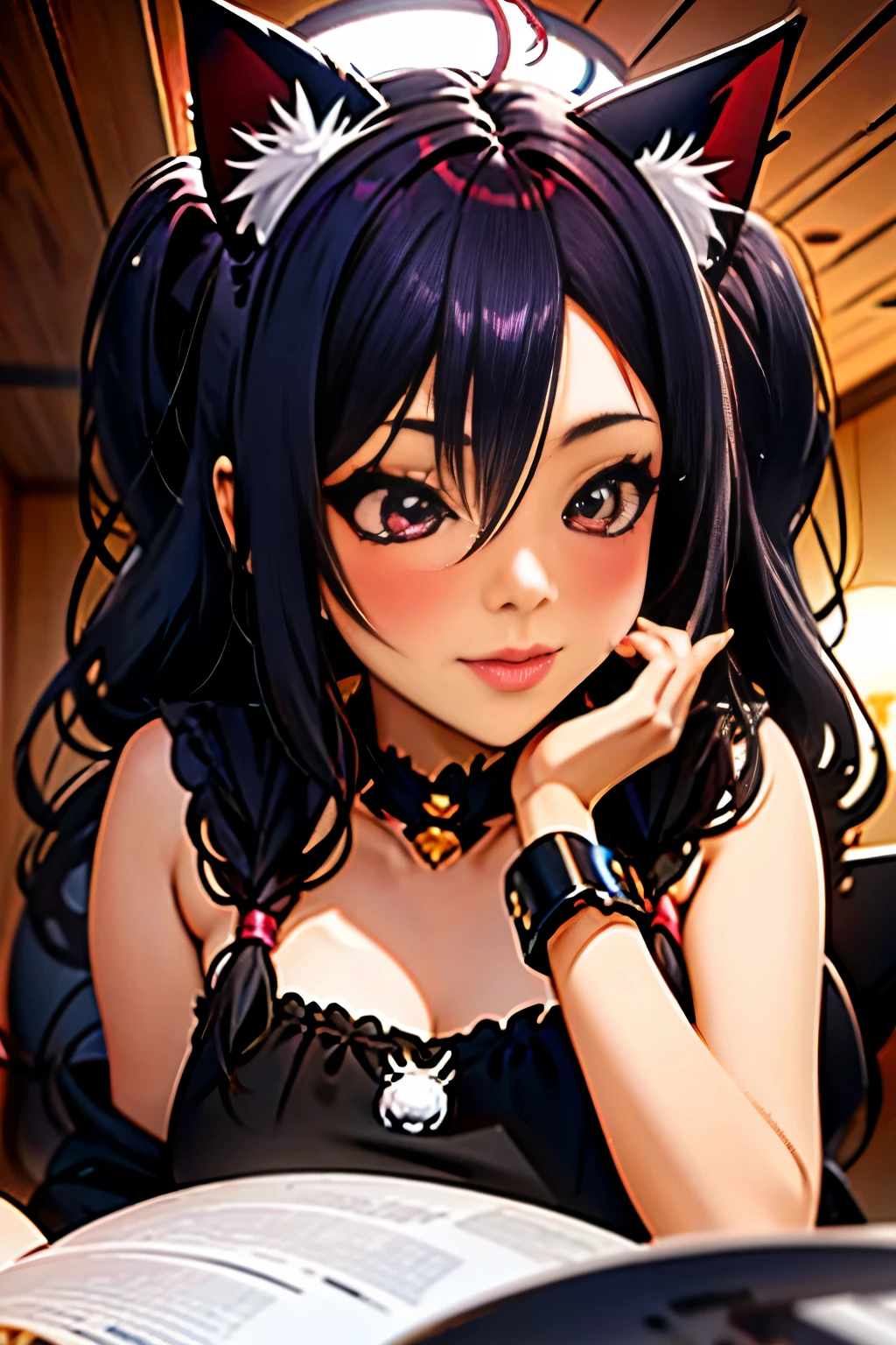 junkotvv anime girl (cat ears) sentada frente a un escritorio de computadora con un controlador de Game, gamer aesthetic, Sala de Games en 2 0 4 0, Sala de Games, Jugar videoGames, Game, Gamer Theme, playing, Streamer do Twitch / ludwig player, Jugar Games de computadora, Estilo de videoGame, Estilo de videoGame, Cyril Rolando y Goro Fujita, profile photo 1024px