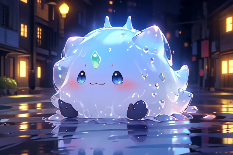 (Slime), Slimeの王, crown, throne, city, Lavish decoration, Royal Palace Garden