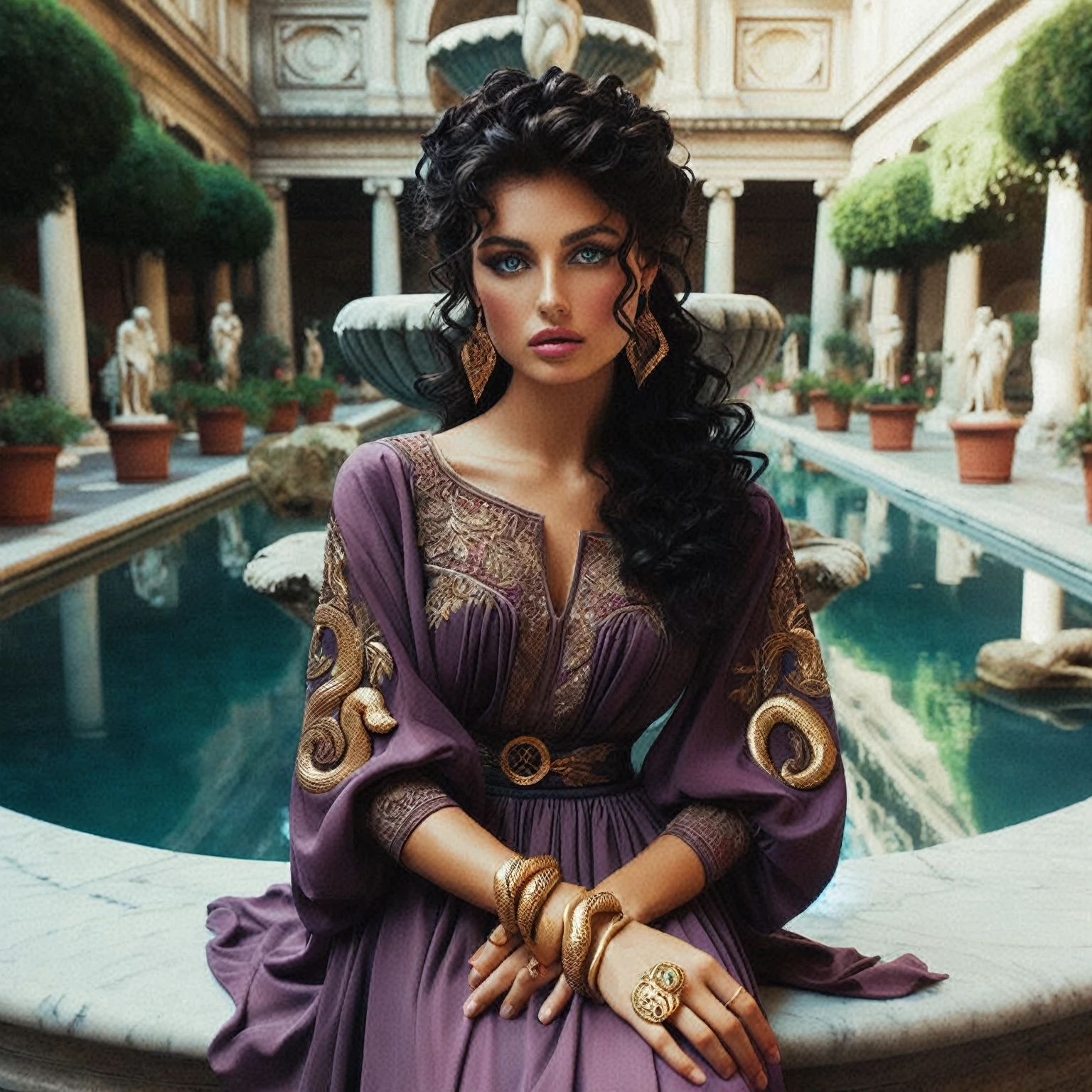 Arafed woman in white dress with gold and blue dress, fair empress fantasy, ((fair empress fantasy)), beautiful oriental woman, ancient white dress, beautiful goddess, ancient Chinese princess, Egyptian Princess, Chinese princess, Arabian princess, princess of an ancient Asian dynasty, Kazakh Empress, Beautiful render of the Tang Dynasty, White royal dress, Persian princess, gorgeous woman