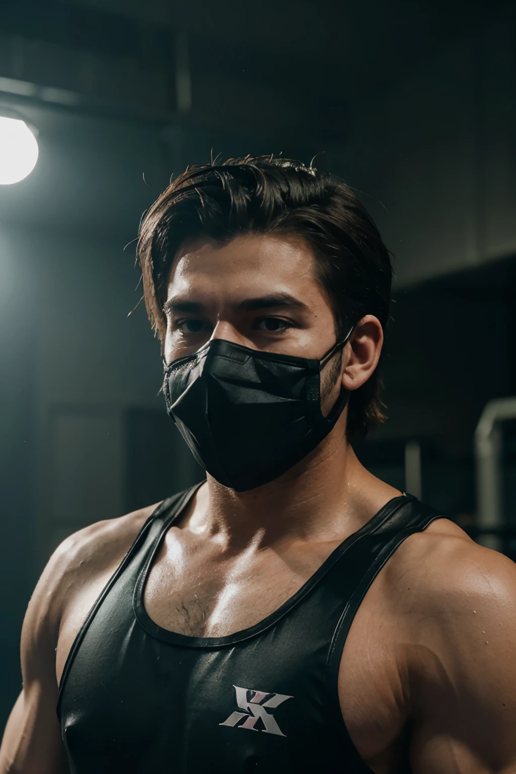 Create male wrestler masks, reference is called fog or haze