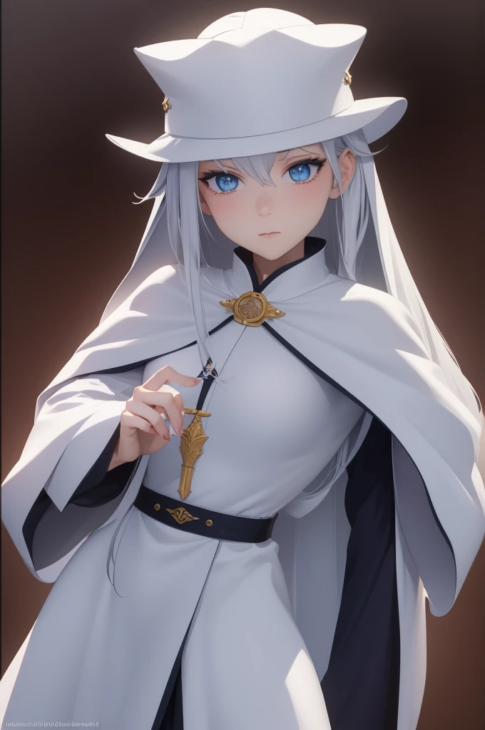 Fantasy RPG character, 26-year-old woman, White Mage, Healing magic user, Cleric, Angel, White robe, ((anime)), ((best qualtiy, 8K, tmasterpiece:1.3)), Focus:1.2, perfect figure beautiful woman:1.4, 1woman, cowboy shot, look at viewer, eyes facing the camera, incredibly absurd, beautiful and cute woman, showcasing top-quality craftsmanship, cute, neat,pretty