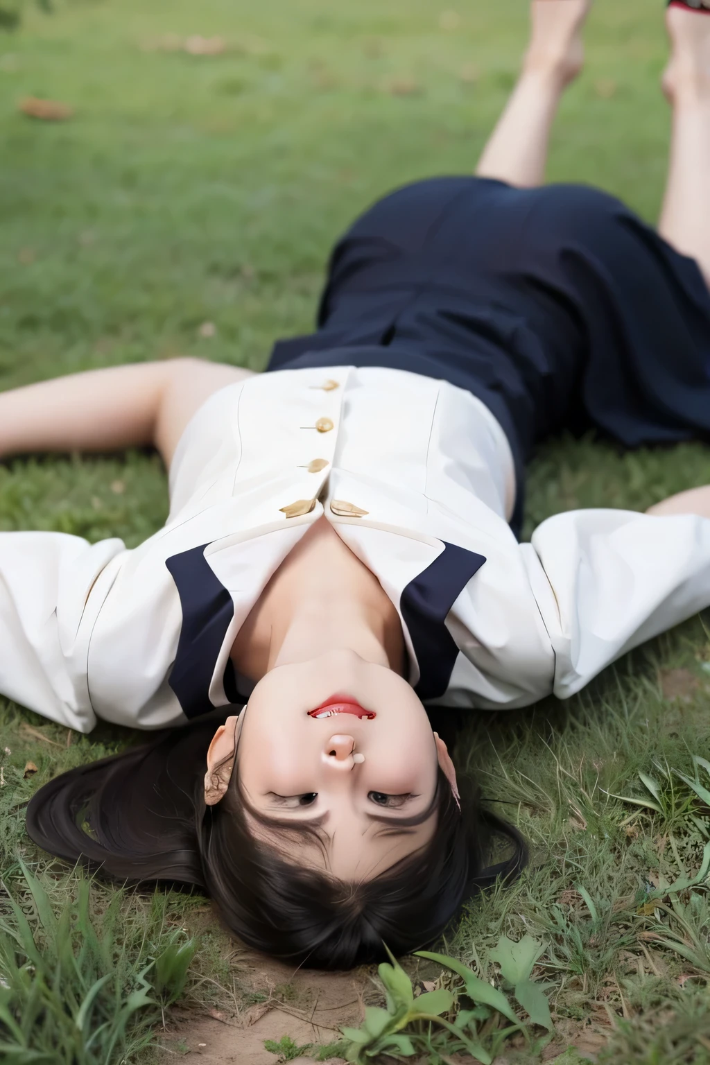 suffer,Lying on the ground, uniform