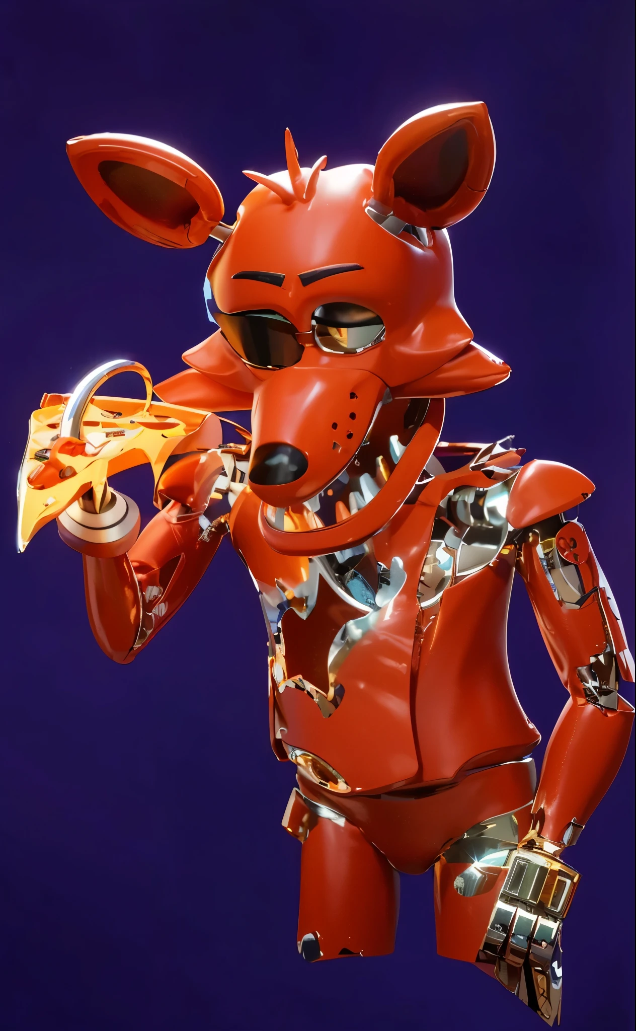 3d style, simplified design, 3d render, glossy texture, smooth 3d model, multiple light sources, rim light, sharp post effects render, (glossy plastic texture with multiple big light probe refractions), perfect cgi, smooth silhouette, high intensity refraction, (super glossy material), most beautiful vfx , blue background, plastic refractions, realistic, 4k, high resolution, rim light, photo shoot, commercial photo, profile shot, 4k, rim light, high resolution, 4k, glossy texture, smooth 3d model, multiple light sources, rim light, sharp post effects render, (glossy metallic texture with multiple big light probe refractions), perfect cgi, cgi art created only with gradients, smooth silhouette, high intensity refraction, (super glossy chrome material), most beautiful vfx, blue background, chrome metal refractions, multiple light sources, rim light, sharp post effects render, perfect cgi, digital art, detailed digital art, reflective, best quality, 4k, masterpiece:1.2, ultra-detailed, realistic, vivid colors, dark and moody lighting, The image of the highest quality, ensuring every detail is showcased perfectly. It in 4k resolution, allowing viewers to immerse themselves in the richness of the colors and intricate details. The realistic rendering. under the spotlight, reflecting, high-resolution image, realistic rendering, dark background, and rim light photorealistic