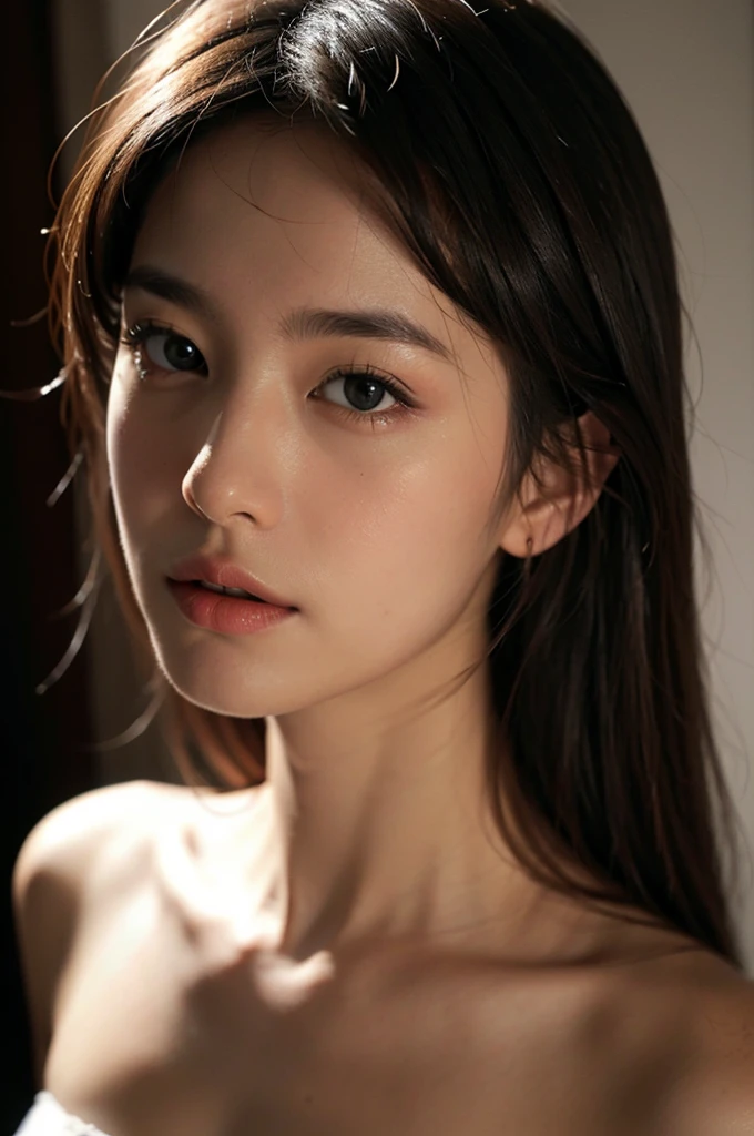 Selfie, Soft Light, (masterpiece:1.2), Very detailed, Ultra-high resolution, (Realistic, photo Realistic:1.37), High-resolution RAW color photos, Professional photos, Very detailed顔, Very beautiful eyes, Very detailed肌, very thin fingers, Very detailed鼻, Very detailed口, Perfect Anatomy, Very detailed背景, 1 female,