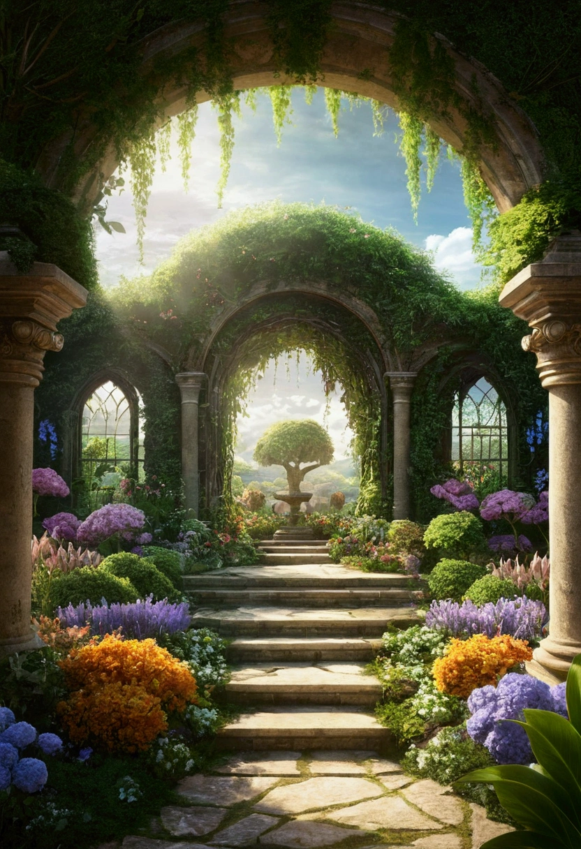background, Fantasy, wonderful, Fantasy, garden, future, Don&#39;t draw people