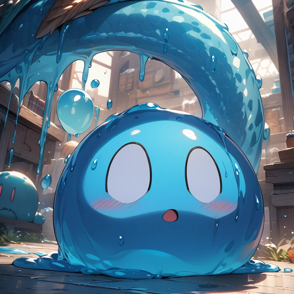 Masterpiece, ultra detailed, best quality, Slime,Dragon Quest,