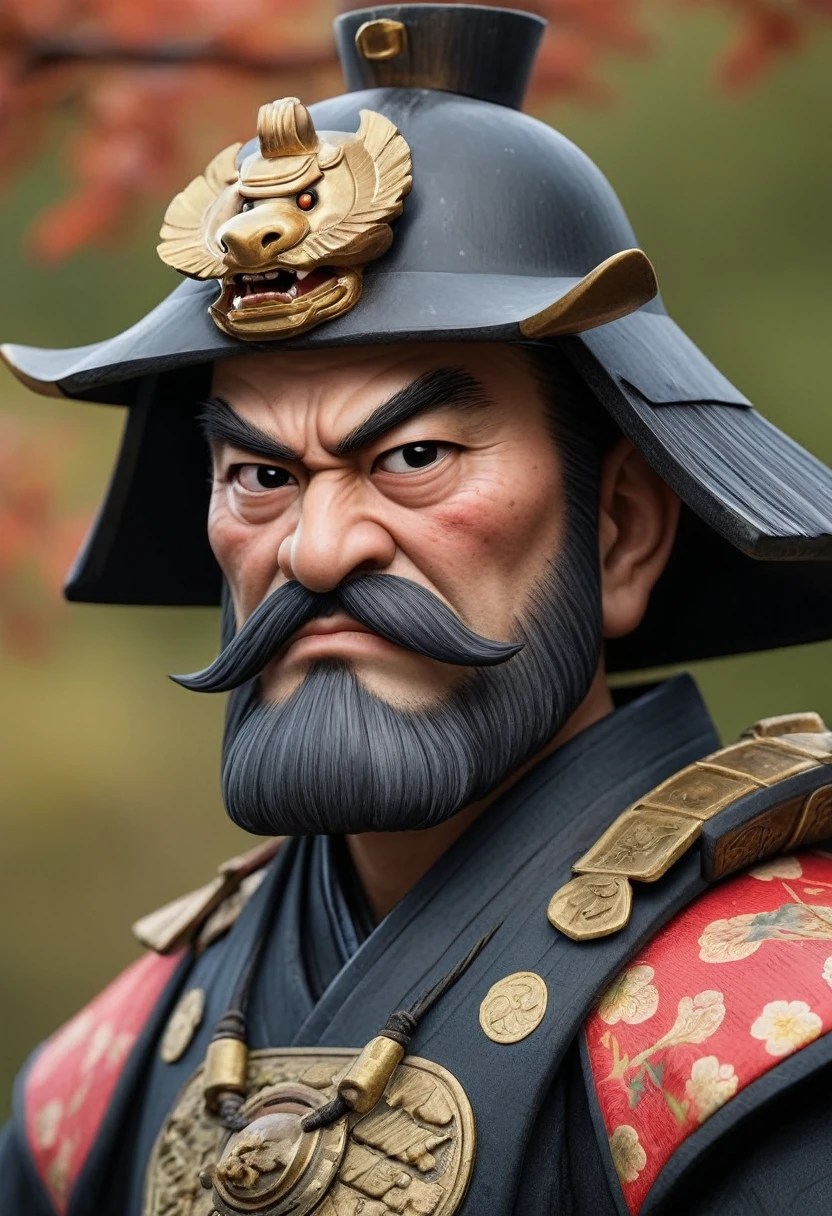Japanese Shogun&#39;s Castle, Feudal Japanese Portraits, high quality, Realistic, faded image, OK