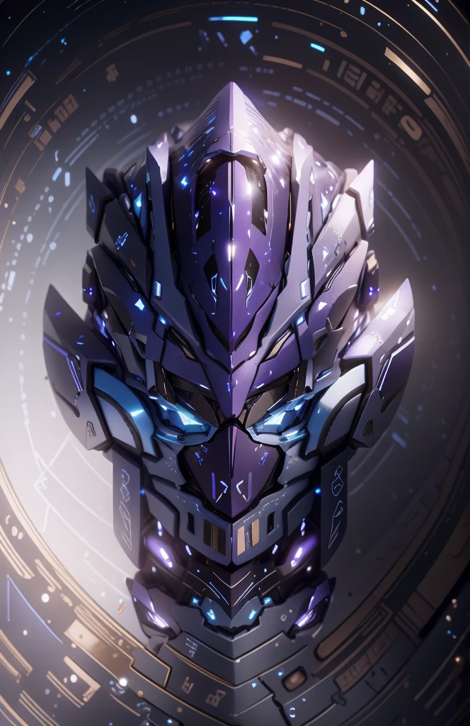 The color changes from starry sky to blue and purple,Some starry blue and starry purple(Ensure its layering and armor texture,Starry sky color as main color)