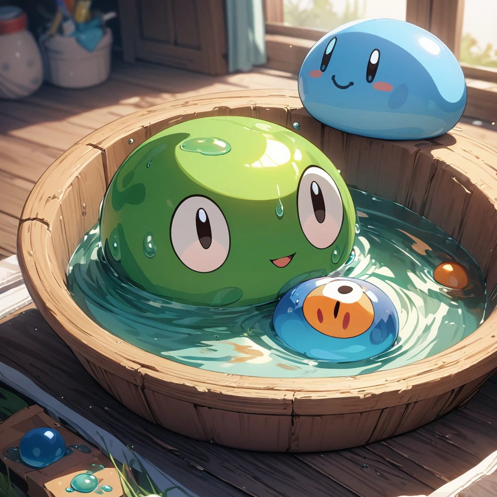 Masterpiece, ultra detailed, best quality, Slime,Dragon Quest,