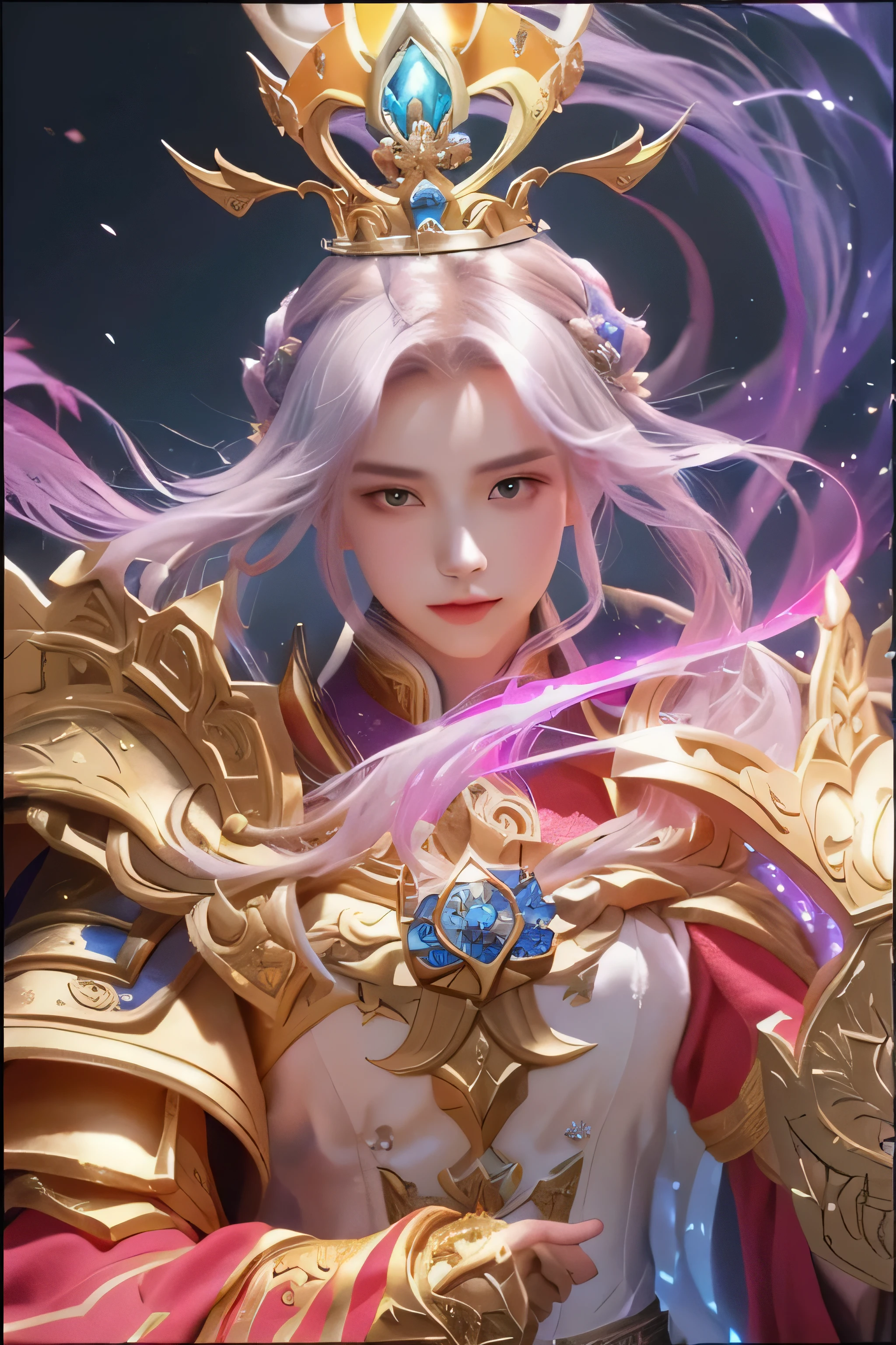 a close up of a woman with a sword and a crown on her head, portrait knights of zodiac girl, mobile legends, g liulian art style, ig model | artgerm, freya, astri lohne, xianxia hero, heise jinyao, knights of zodiac girl