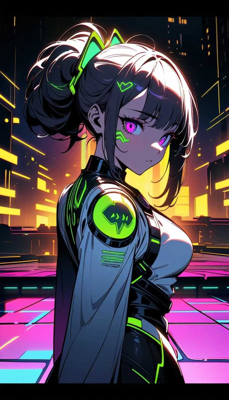 ((best quality)) , ((masterpiece)) , (detailed),Illustration of a Hearthstone card game character, a lizard in a white suit with a red mohawk dancing on a golden dance floor, with yellow lights and green decorations in the background, in the style of a cartoon.neonpunk style , cyberpunk, vaporwave, neon, vibes, vibrant, stunningly beautiful, crisp, detailed, sleek, ultramodern, magenta highlights, dark purple shadows, high contrast, cinematic, ultra detailed, intricate, professional