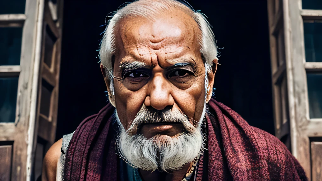 Indain old man image