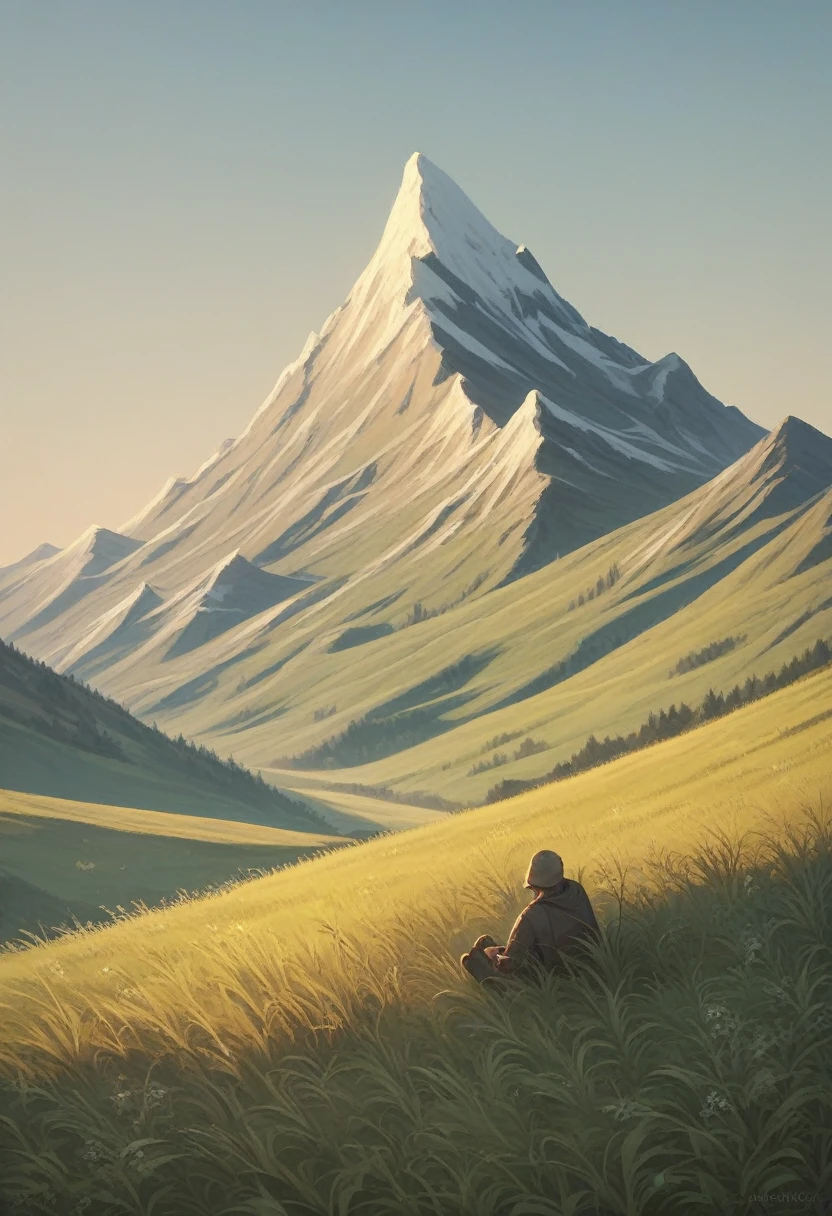 mountains, open grass field, isometric, zavy-ctsmtrc, art,