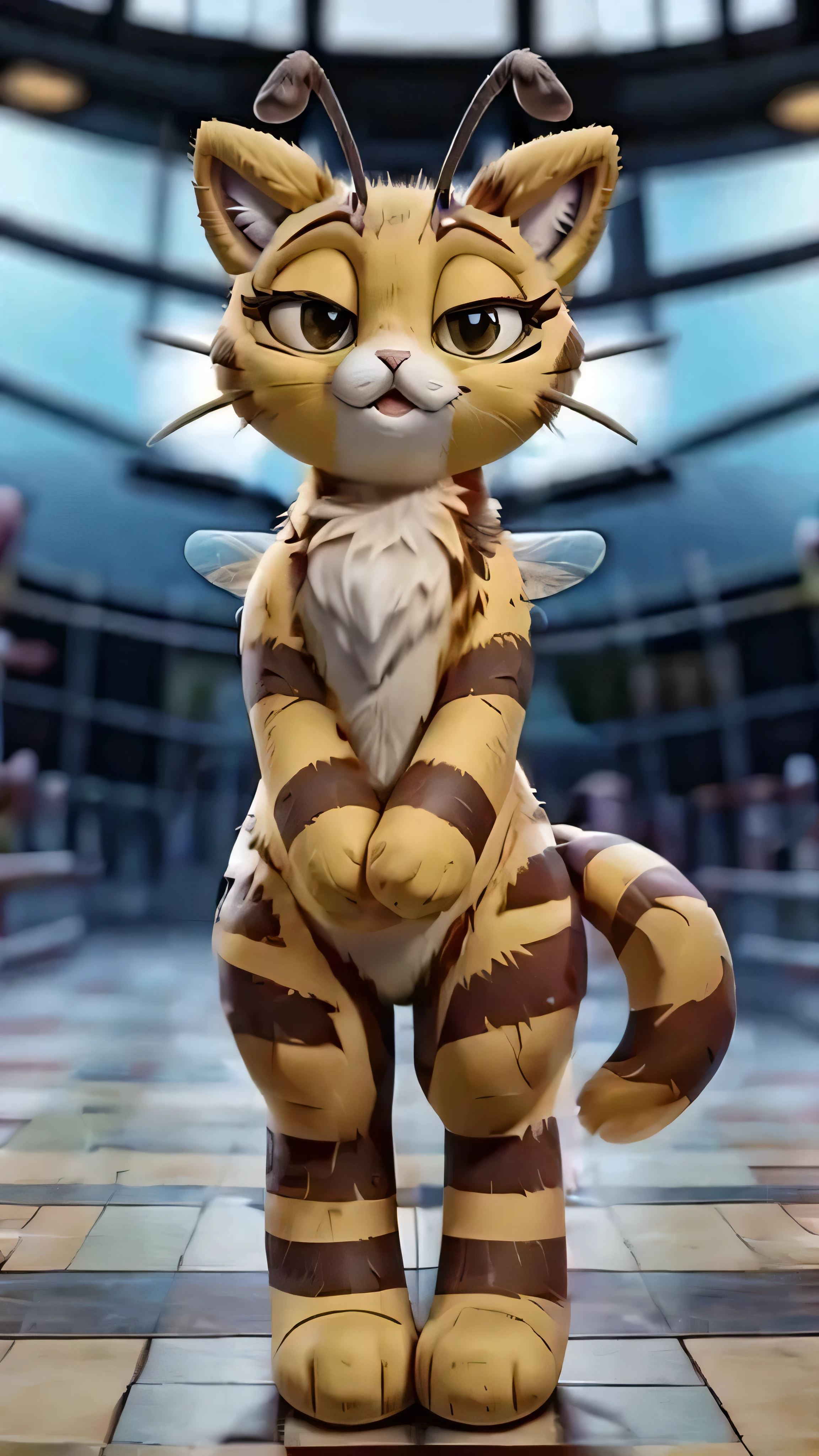 (((Fix cat ears with bee antenna Brown))) (((bee stripe furs)))