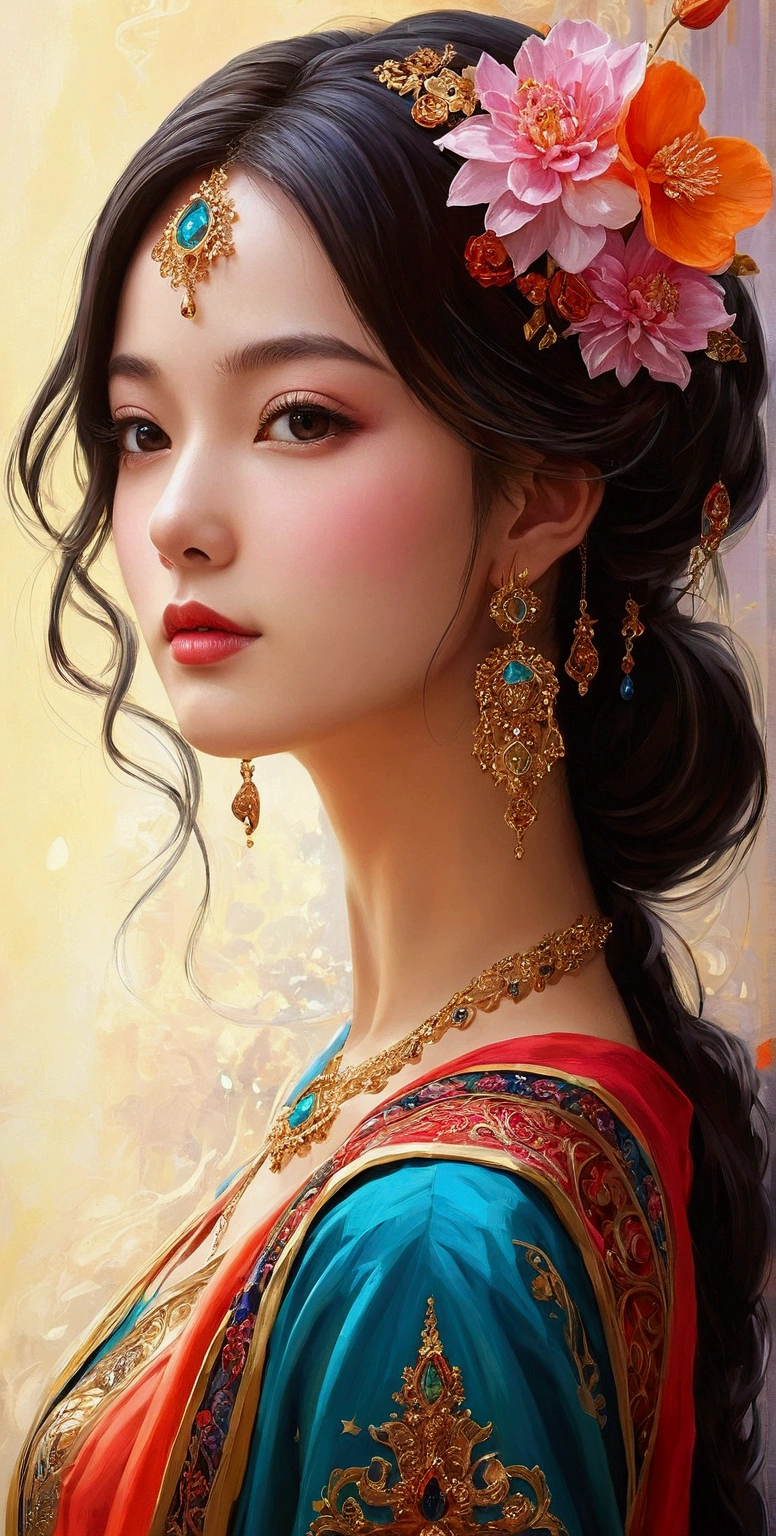 Beautiful,Second dimension painting style,