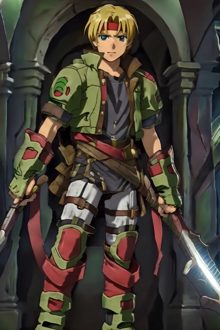 Huge muscles,Huge erect penis,Claude,Intense ,armor,Red Bandana,Green Globe,Hero Suit