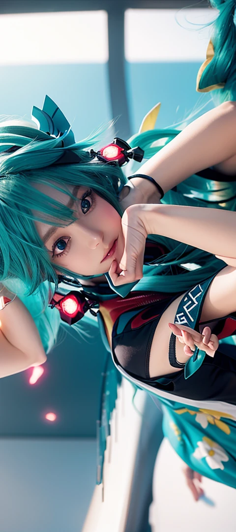 Beautiful，Second dimension painting style，avatar，Hatsune Miku，Top quality