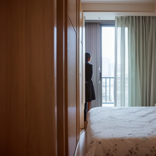 One person in a room