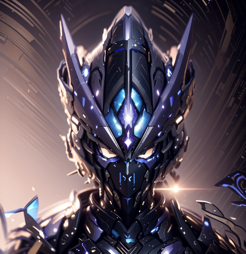 The color changes from starry sky to blue and purple,Some starry blue and starry purple(Ensure its layering and armor texture,Starry sky color as main color)