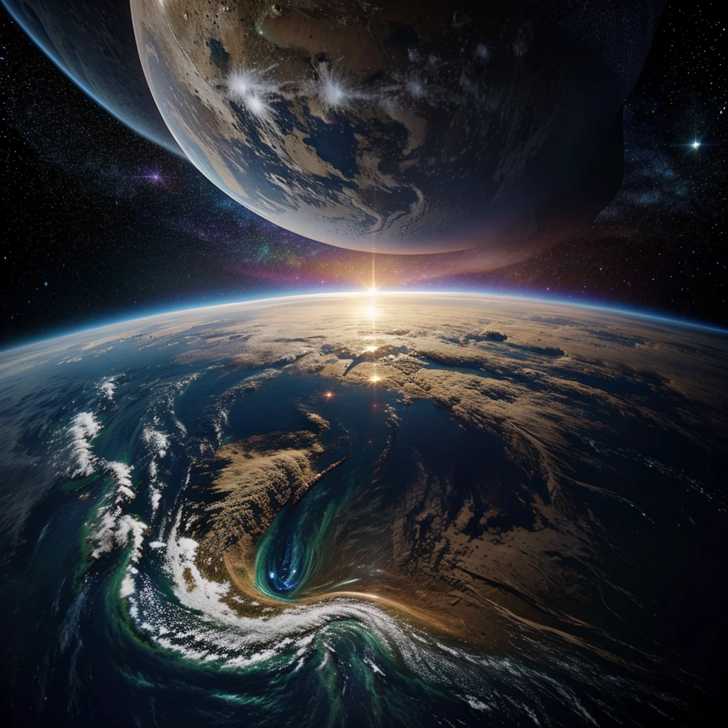 Make earth picture from galaxy