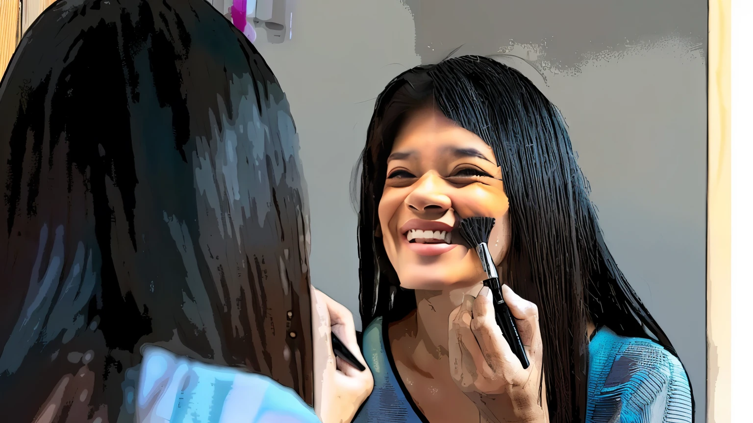 change the face while maintaining the color tone of the original image