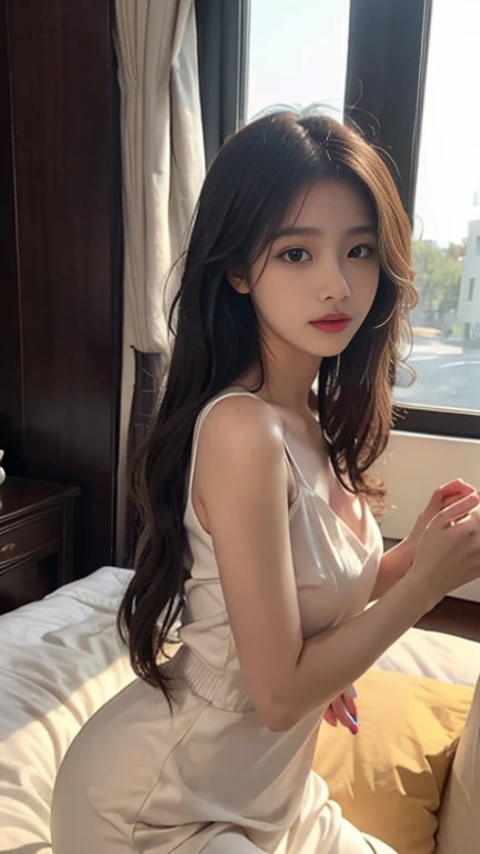 1 Girl,study,Soft Light,Chinese Beauty,dress,Long hair