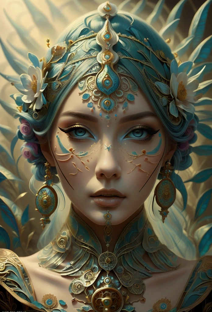 an extremely psychedelic portrait of a healer, surreal, lsd, face, detailed, Intricate, elegant, agile, highly detailed, Digital paint, art station, Conceptual art, seeds, sharp focus, illustration