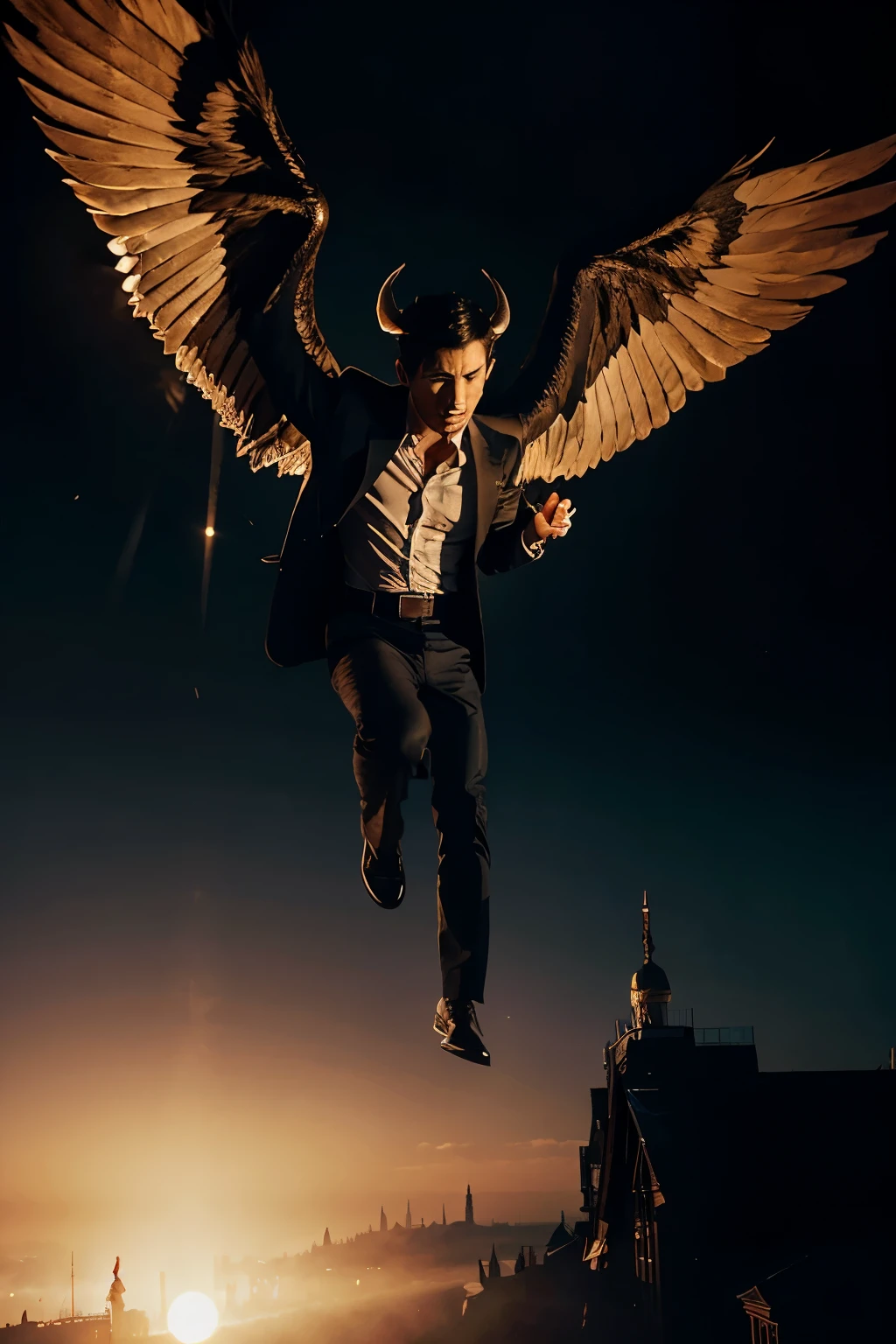Lucifer descending from heaven