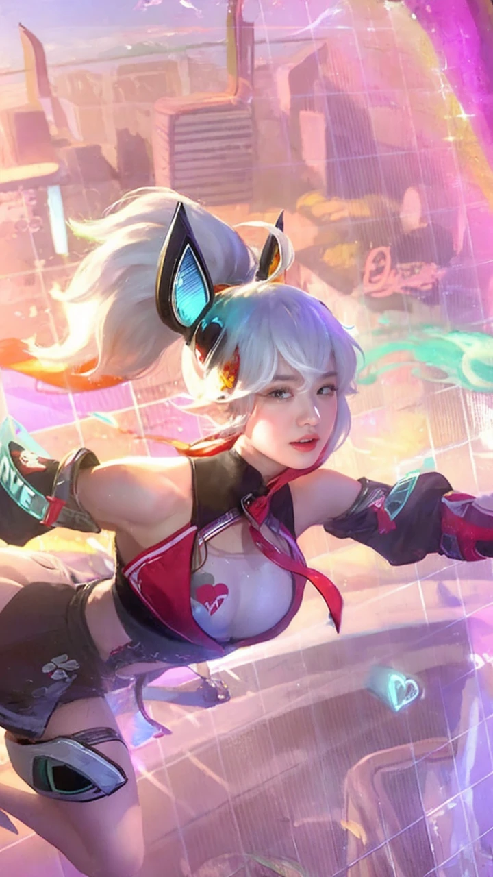 ((Best quality, 8k, Masterpiece :1.3)), Sharp focus :1.2, (((Livy renata))). Beauty:1.3, Slender abs :1.1, ultra-detailed face, highly detailed lips, detailed eyes, double eyelids, Make-up face. lipstick. Necklace, (((Long hair))).
((Wet tank top, chest cleavage)), in the water. swimming pool