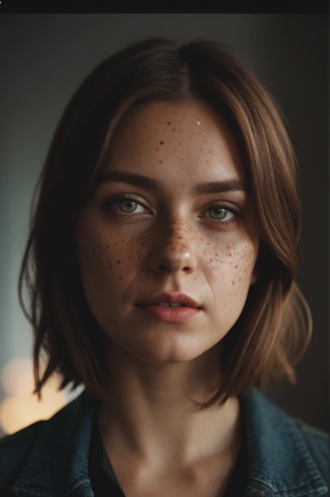 cinematic photo (art by Mathias Goeritz:0.9) , photograph, Lush Girlfriend, Tax collector, Rich ginger hair, Winter, tilt shift, Horror, specular lighting, film grain, Samsung Galaxy, F/5, (cinematic still:1.2), freckles . 35mm photograph, film, bokeh, professional, 4k, highly detailed, detailed eyes, (hydrocolor lens, detailed iris)