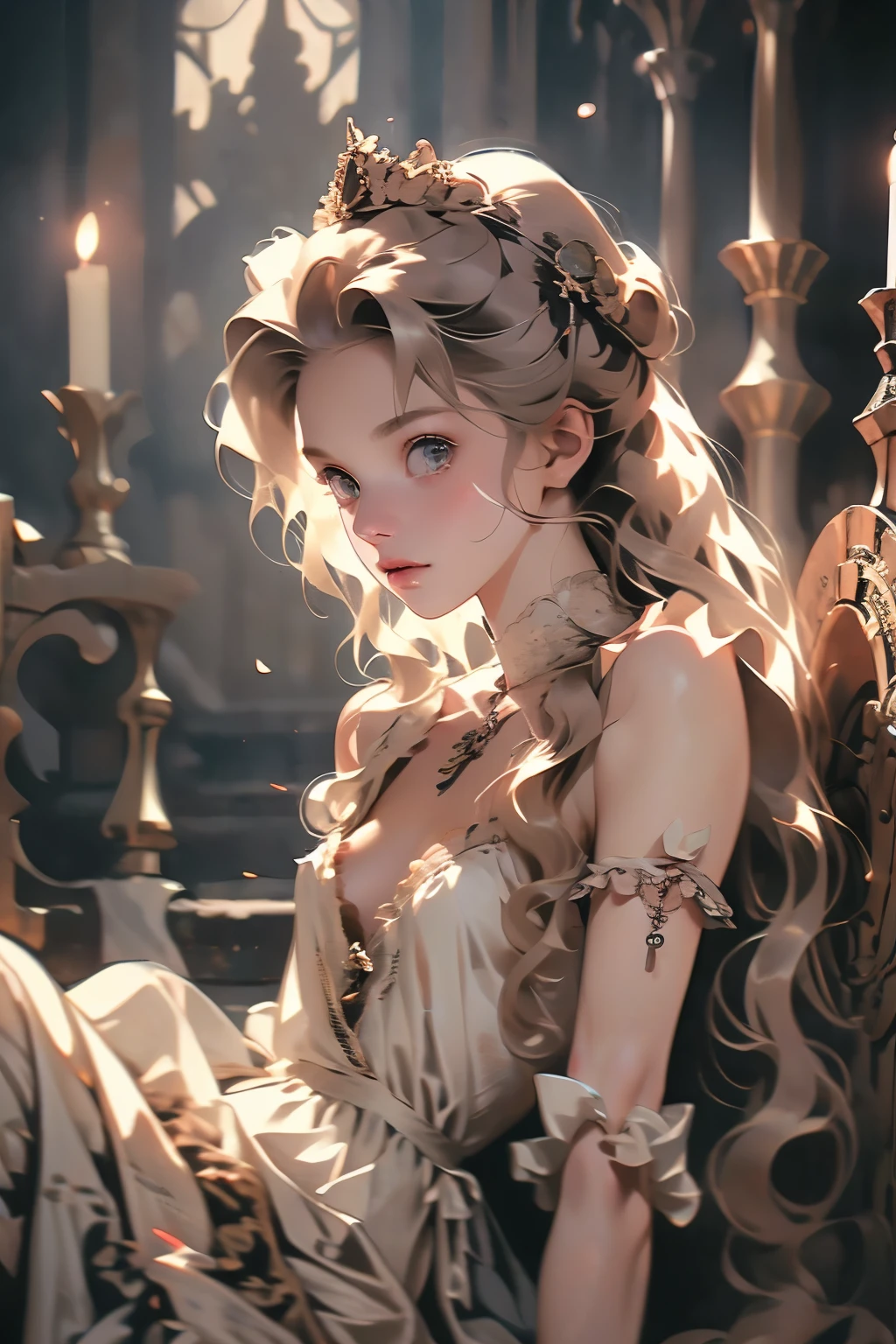((best quality)), ((masterpiece)), (detailed), blank white background, plain background, white background, red and white clothing, Bloodborne inspired, occult aesthetic, occult, detailed and intricate steampunk and detailed gothic, NSFW, Very dramatic and cinematic lighting, cosmic horror, grim-dark, side-lighting, perfect face, NSFW, Fluttering lace flared long knee length dress with frilly petticoats, knee length dress, pleated petticoats, ta dress, petticoats gothic lolicomplex lace boots, wielding a sword and holding a shield, side-lighting, gothic lolita aetic, NSFW, beautiful small breasts, small breasts, full body, whole body, body, plain background, white background, blank background, no background, white background NSFW, full body, whole body, head-to-toe