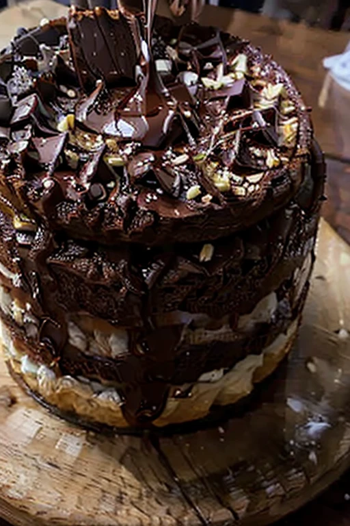 masterpiece,bestquality,detailed,ultra detailed,no human,food,parfait,chocolate,kawaii,