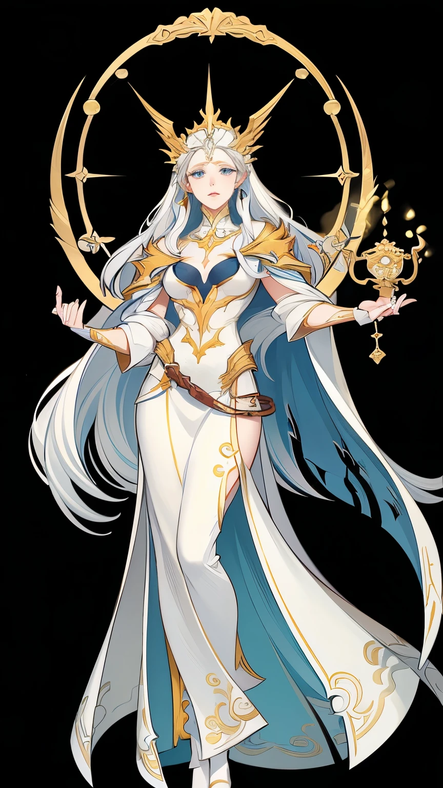 Close-up of a white-haired woman wearing a white mask, Beautiful character painting, Gu Weiss, artwork in the style of Gu Weiss, White-haired deity, author:Yang J, Epic and beautiful character art, Stunning character art, author:Fan Qi, by Wuzhun Shifan, Gu Weiss on pixiv artstation