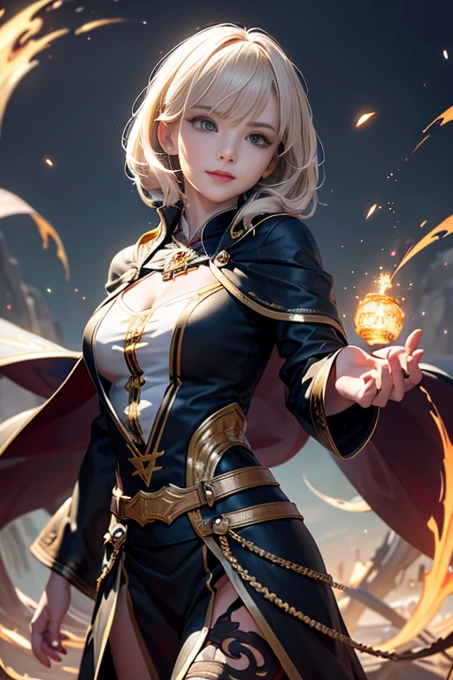 (Skin Dentition:1.5), Realistic, Realistic, (masterpiece:1.5), Concept Art, Intricate details, Very detailed, Realistic, Octane Rendering, 8k, Unreal Engine, Dynamic pose, Highest quality, High resolution, (Realistic Face:1.1), (超Realisticな:1.1), ((full_body)), Perfect Eyes,(Glowing Skin:1.2), (((Hairstyle))), (((Perfect hands))), (Very detailed背景), ((Dynamic Background)), ((lightning)), (light), ((One girl)), Wearing a cape, (((Flowing Cape))), ((Detailed eyes, High quality eyes, High quality face)), (Very complicated robe, magical robes), short hair, casting lightning, electricity, Swirling Fire, Radiation Force, spark, cigarette, magic, ((dramatic)), amazing, battlefield, Depth of written boundary, Bokeh, 4K, Gothic, human, particle,