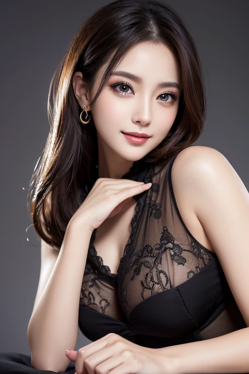 able top, highest quality, shape, Super detailed, finely, High resolution, 8k wallpaper, Perfect dynamic shape, beautiful and detailed eyes, natural color lip, random sexy pose,smile、midnight、Beautiful and dense face、perfect and beautiful face,Big eyes、real photos(best image quality),looking at camera、Please stand、Do gal makeup,blurred background
8K, ultra highres, Seductive pose