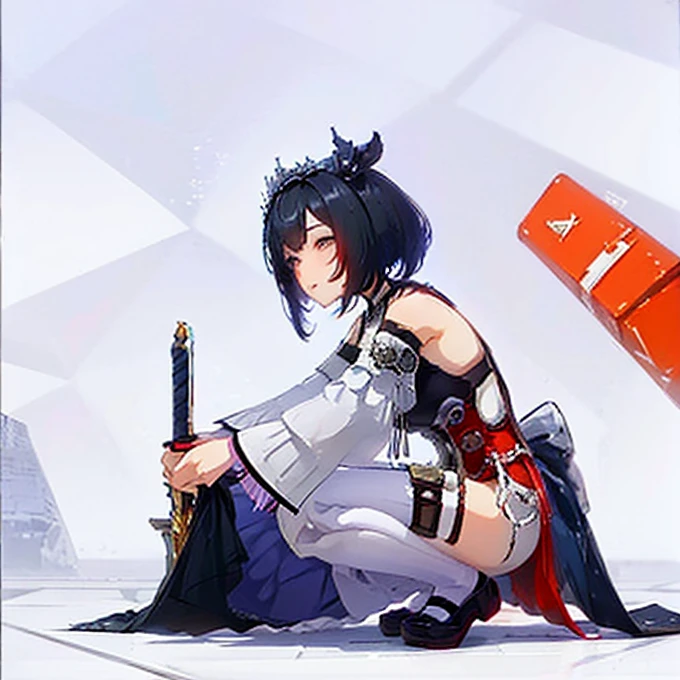 1
a close up of a person sitting on a floor with a sword, from arknights, the anime girl is crouching, seductive anime girl, beautiful anime girl squatting, extremely detailed artgerm, keqing from genshin impact, full body xianxia, azur lane style, mechanized valkyrie girl, splash art anime , shadowverse style
2
a close up of a person sitting on a floor with a sword, an anime drawing by Shitao, pixiv, fantasy art, from arknights, the anime girl is crouching, seductive anime girl, beautiful anime girl squatting, extremely detailed artgerm, keqing from genshin impact, full body xianxia, mechanized valkyrie girl