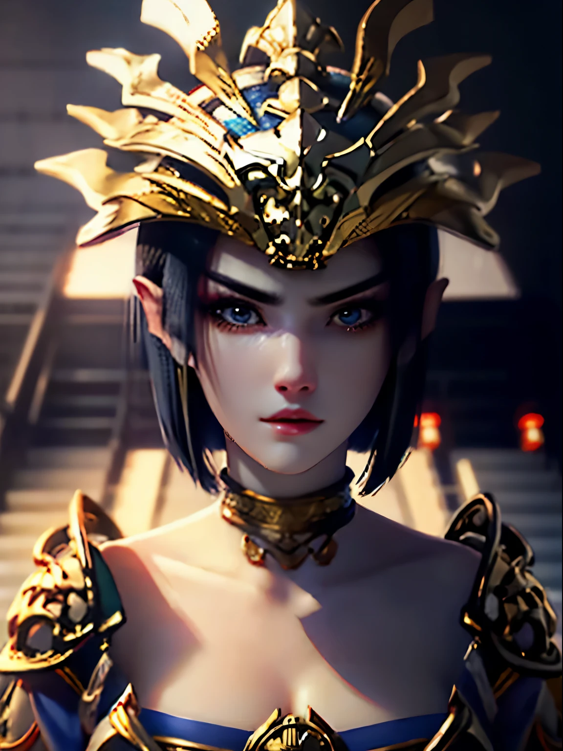 Top Quality, Masterpiece, High Definition, 1girl, Beautiful and Perfect Face, Bob Cut, Japanese Clothing,Kimono, Intricate Details, Cinematic Feel, 8K, Very Detailed  