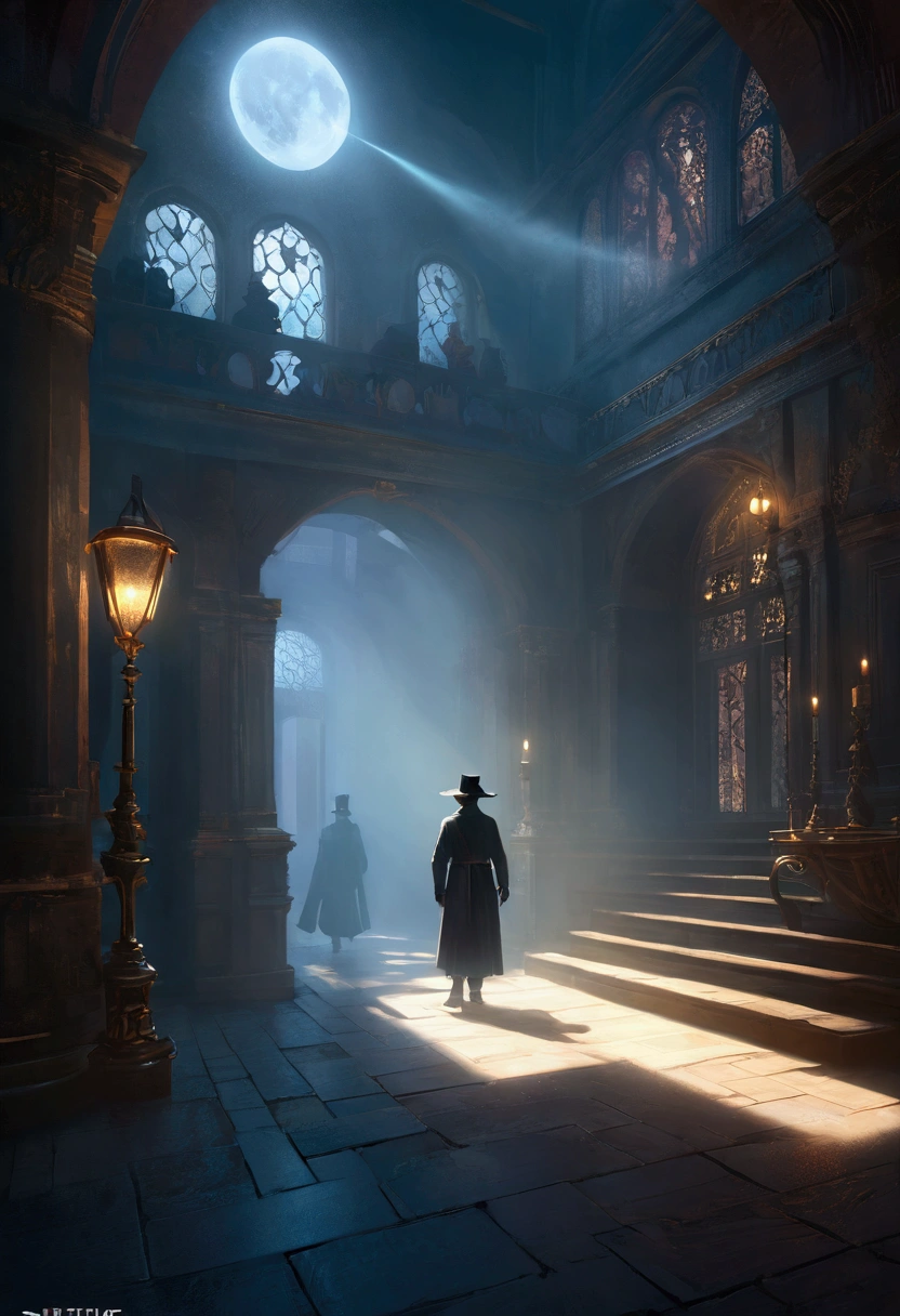 Inspired by stefan koidl, author：maxim verehin, Like a dream, Fusion Art, 1 Shadow Dancer, Shadow Magic, Dark Control, Invisibility, Shadow Step, Dark Concept Art, Weird nostalgic concept art, (Extremely detailed CG 8k wallpaper), (Extremely refined), (masterpiece), (best quality: 1.0), Realistic shadows, [high resolution]