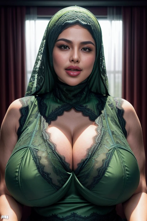 ((thick lips:1.7)), ((SHORT HIJAB)), ((Gigantic tits:1.7)), (dynamic photograph of a 58 year old Indonesian woman), (slim top, cotton panties), (straight non curly hair), (highly detailed face:1.4), (vascular muscles and abs:1.3), (background inside light, bright, private gym:1.1), (8k, uhd, dslr, high quality, cinematic lighting, bokeh), (dramatic, award winning photography, incredible masterpiece:1.3), (((sexy sultry stare at camera:0.8))), ((she is ready to dominate you:0.5)), ((beautiful feminine face)), add_detail:1, (((wearing green berry LACE fluorescence sleeping lingerie))), very huge 